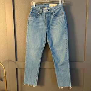 RAG & BONE • Nina high rise ankle cigarette jeans - size 26